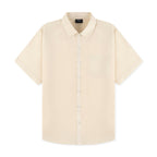 Mens Linen Shirt In Beige