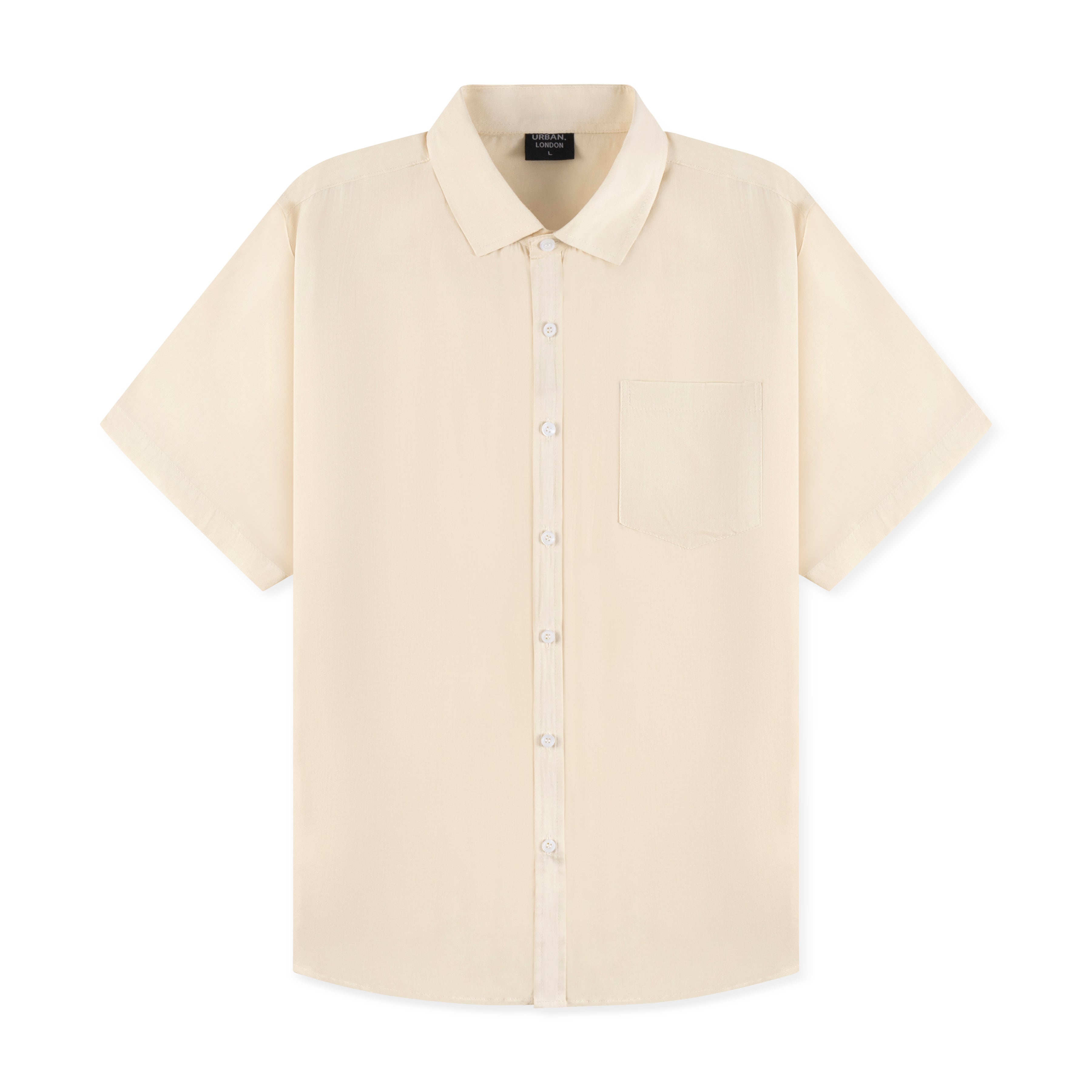 Mens Linen Shirt In Beige