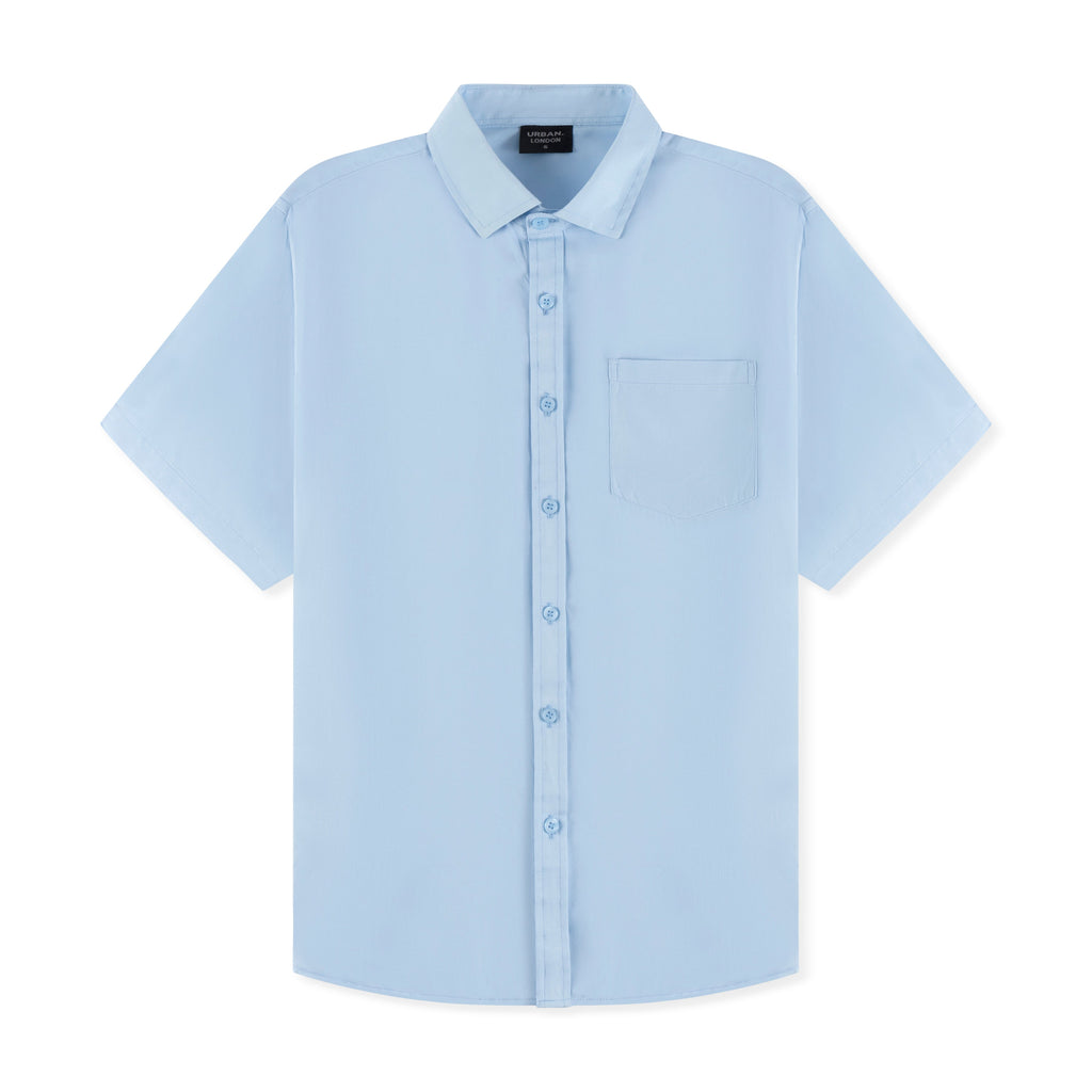 Mens Linen Shirt In Sky Blue