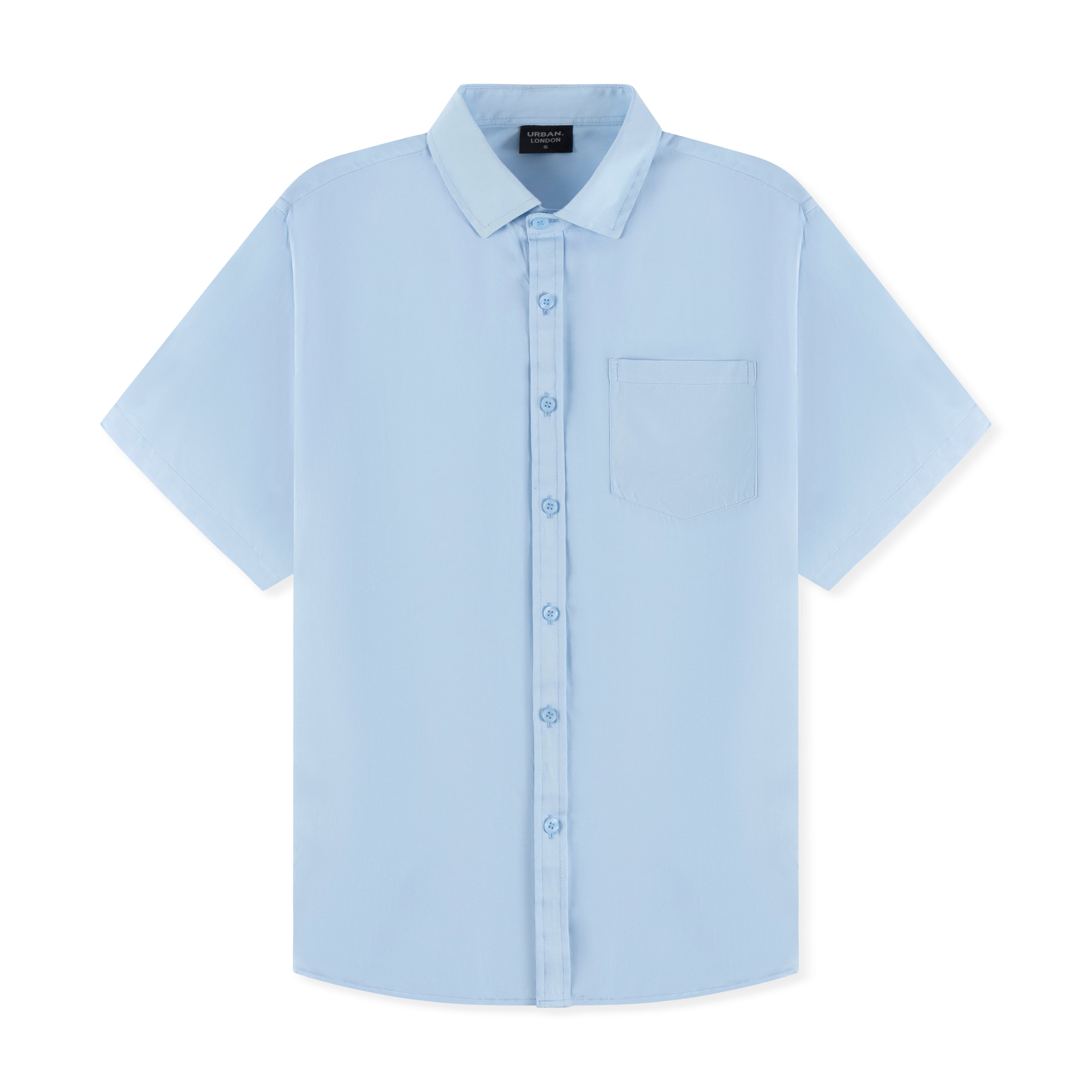 Mens Linen Shirt In Sky Blue