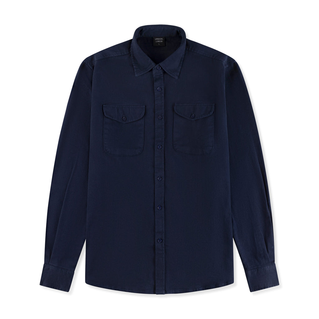 Mens Blue Premium Overshirt