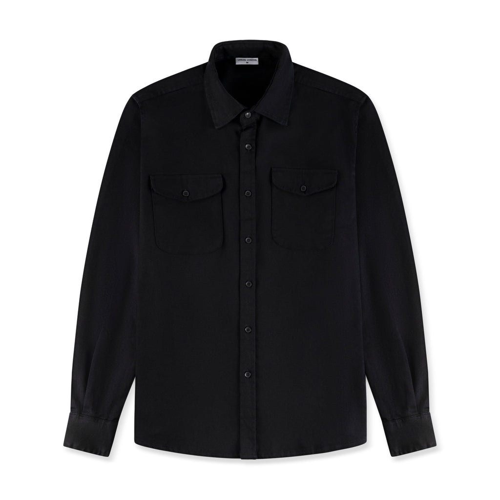 Mens Black Premium Overshirt