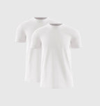 Pack Of 2 Men's Muscle Fit White T-Shirt