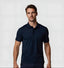Men's Knitted Polo T-Shirt In Navy