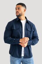 Mens Blue Premium Overshirt