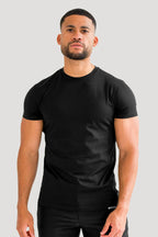 Mens Muscle Fit Black T-Shirt
