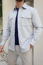 Men’s Grey Premium Overshirt