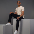 Muscle Fit Rich Cotton Stone T-Shirt