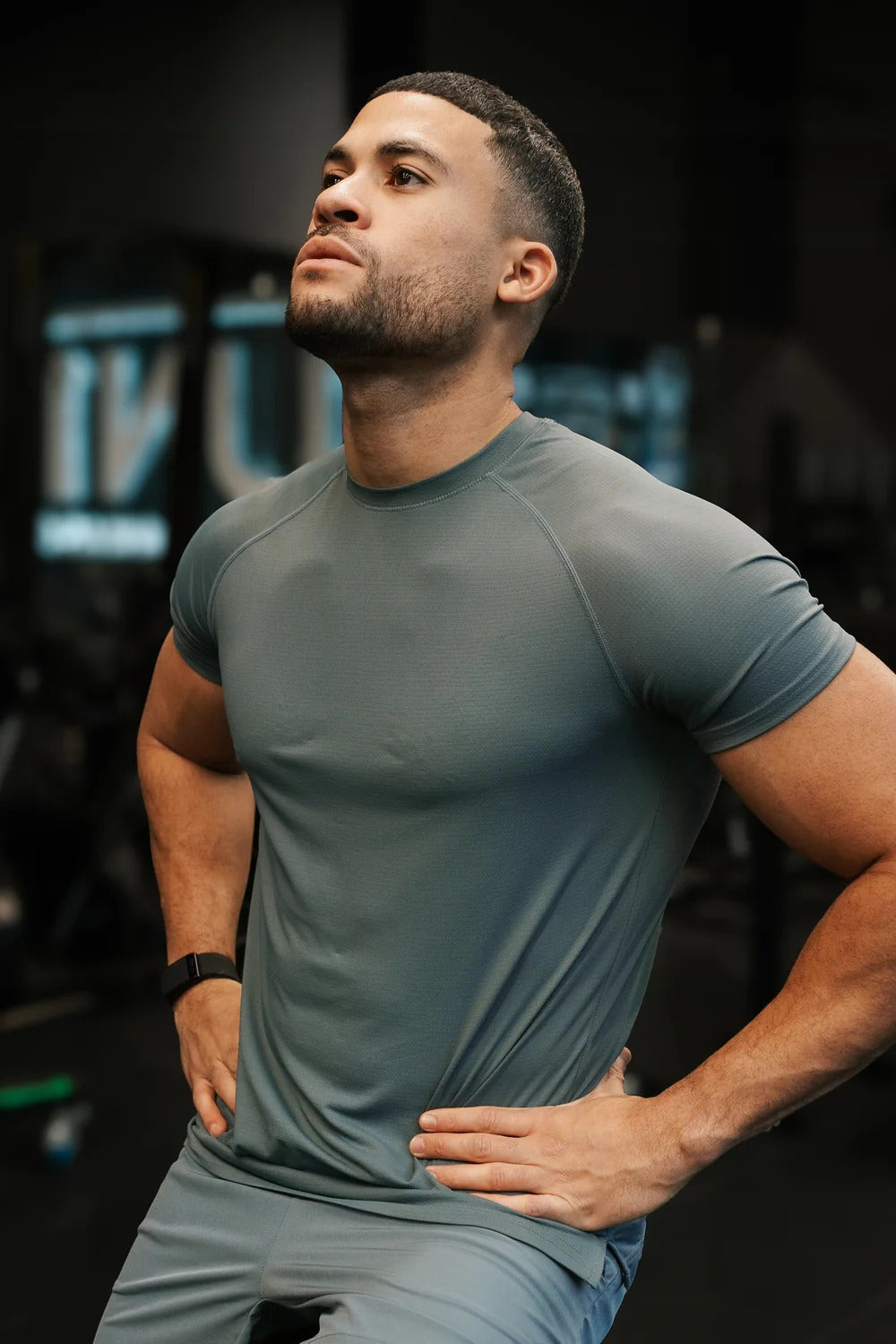 Muscle Fit Training Charcoal T-Shirt Main image
