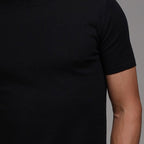 Muscle Fit Rich Cotton Black T-Shirt