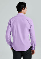 Mens Cotton Smart Casual Shirt In Purple