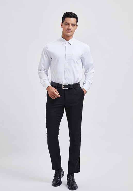 Mens Cotton Smart Casual Shirt In White