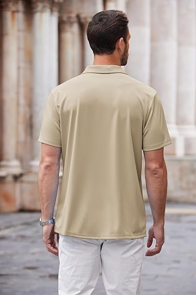 Mens Linen Shirt In Beige