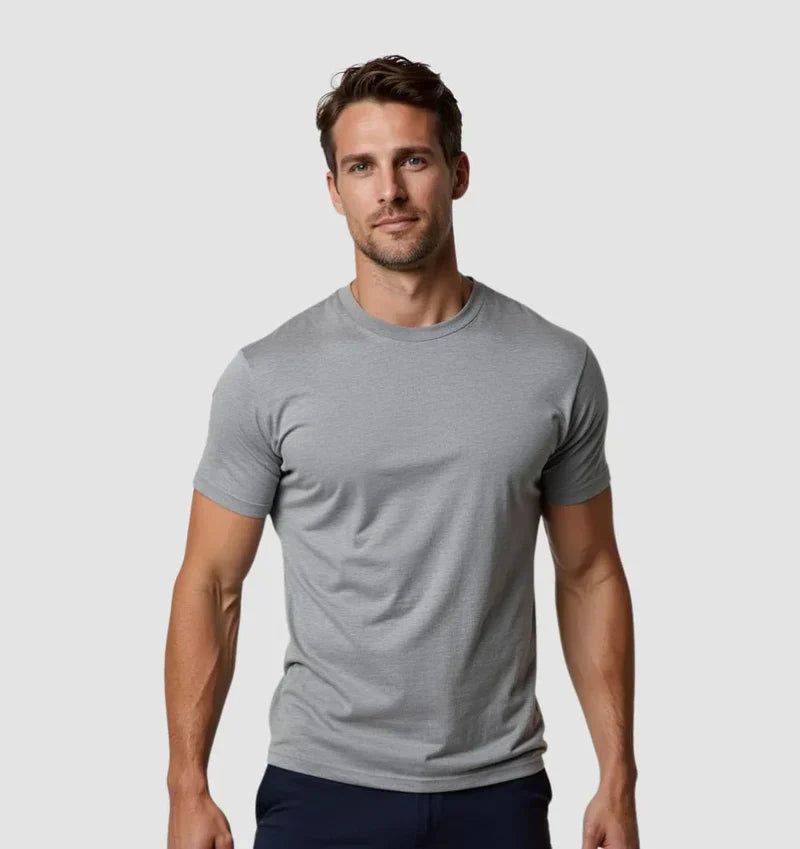 Pack Of 2 Men's Muscle Fit Grey T-Shirt Secondary image