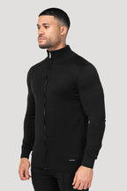 Men's Black Full Zip Jumper