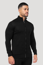 Men's Black Full Zip Jumper