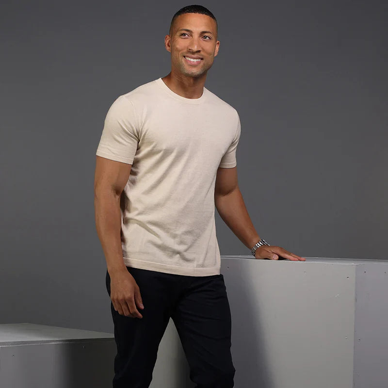 Muscle Fit Rich Cotton Stone T-Shirt