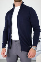 Men's Navy Full Zip Jumper