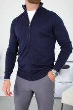 Men's Navy Full Zip Jumper