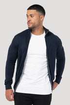 Men's Navy Full Zip Jumper