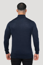Men's Navy Full Zip Jumper