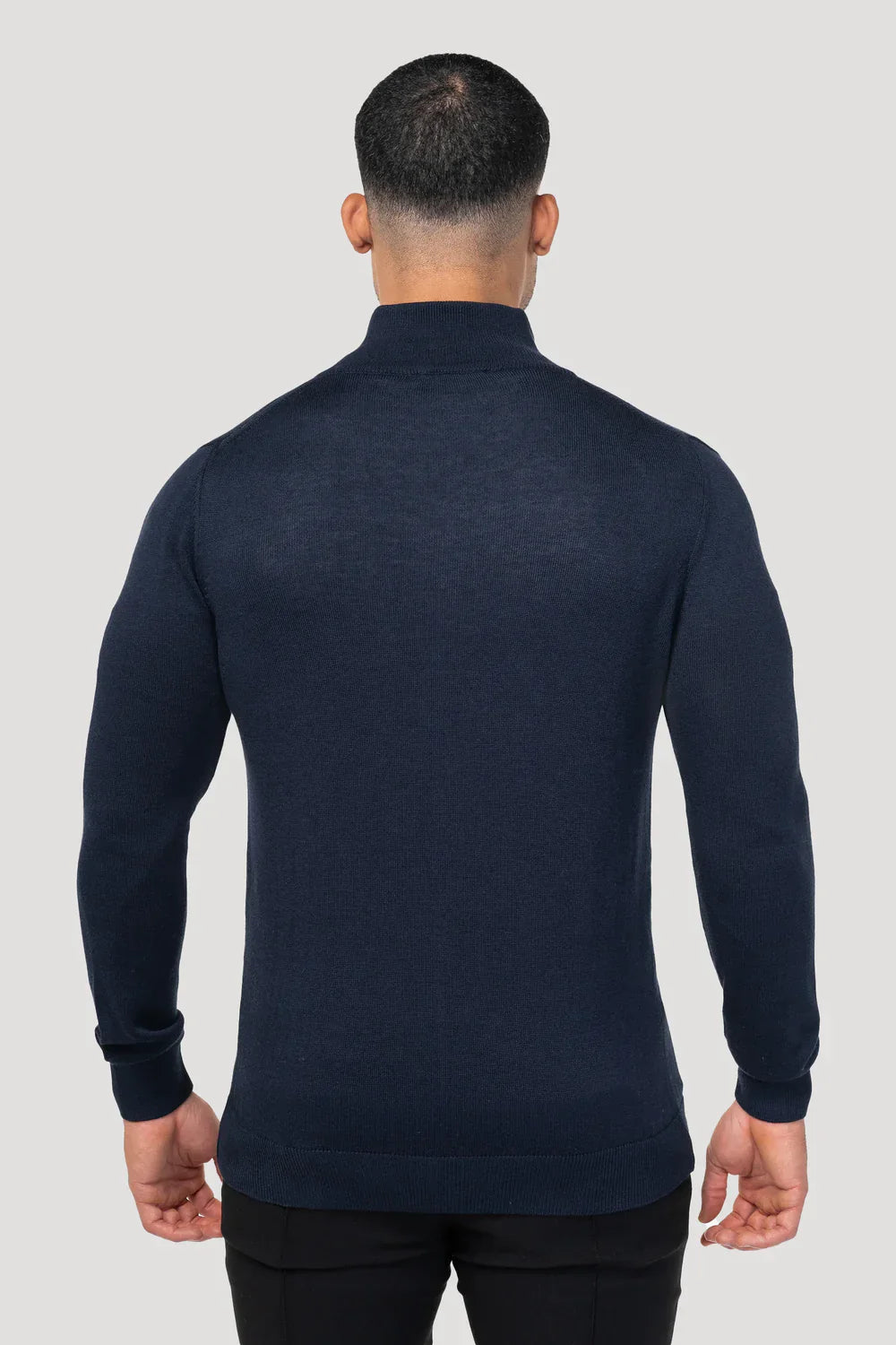 Men's Navy Full Zip Jumper