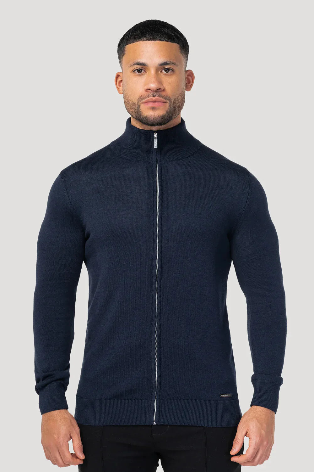 Men's Navy Full Zip Jumper