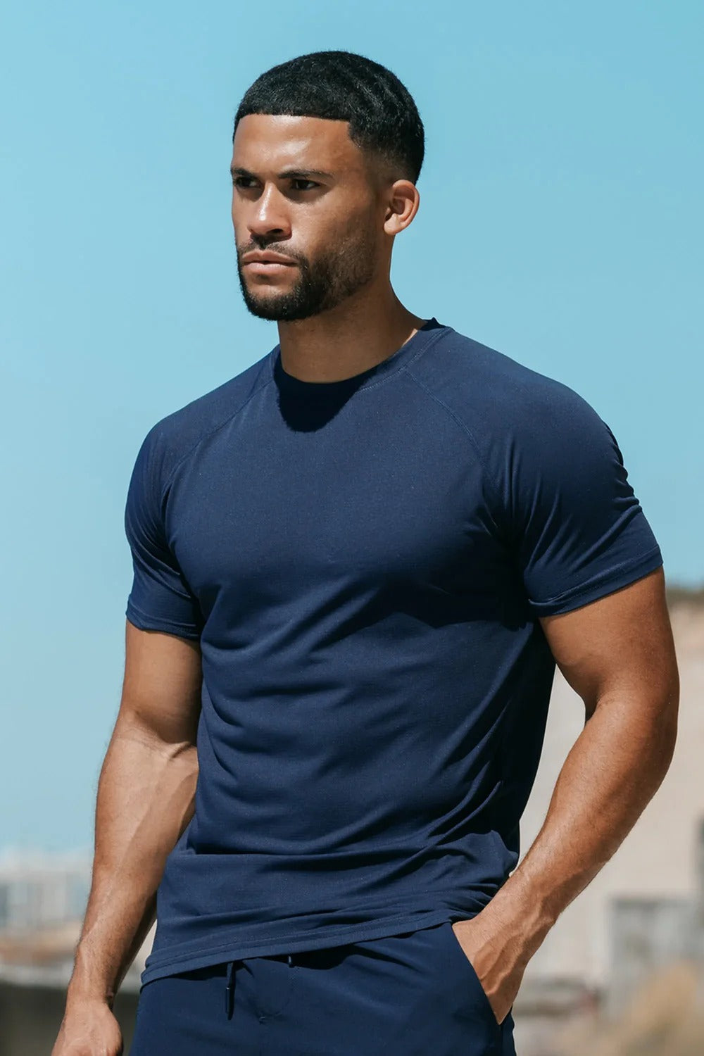 Muscle Fit Training Navy T-Shirt