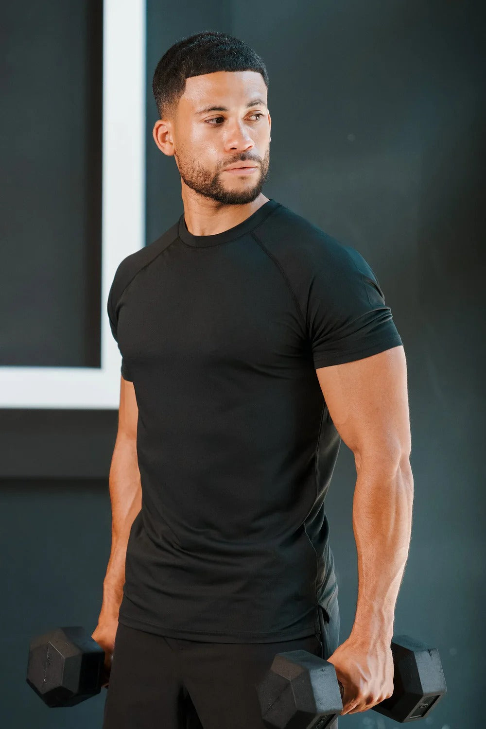 Muscle Fit Training Black T-Shirt