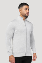 Men's Grey Full Zip Jumper