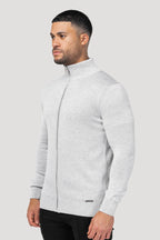 Men's Grey Full Zip Jumper