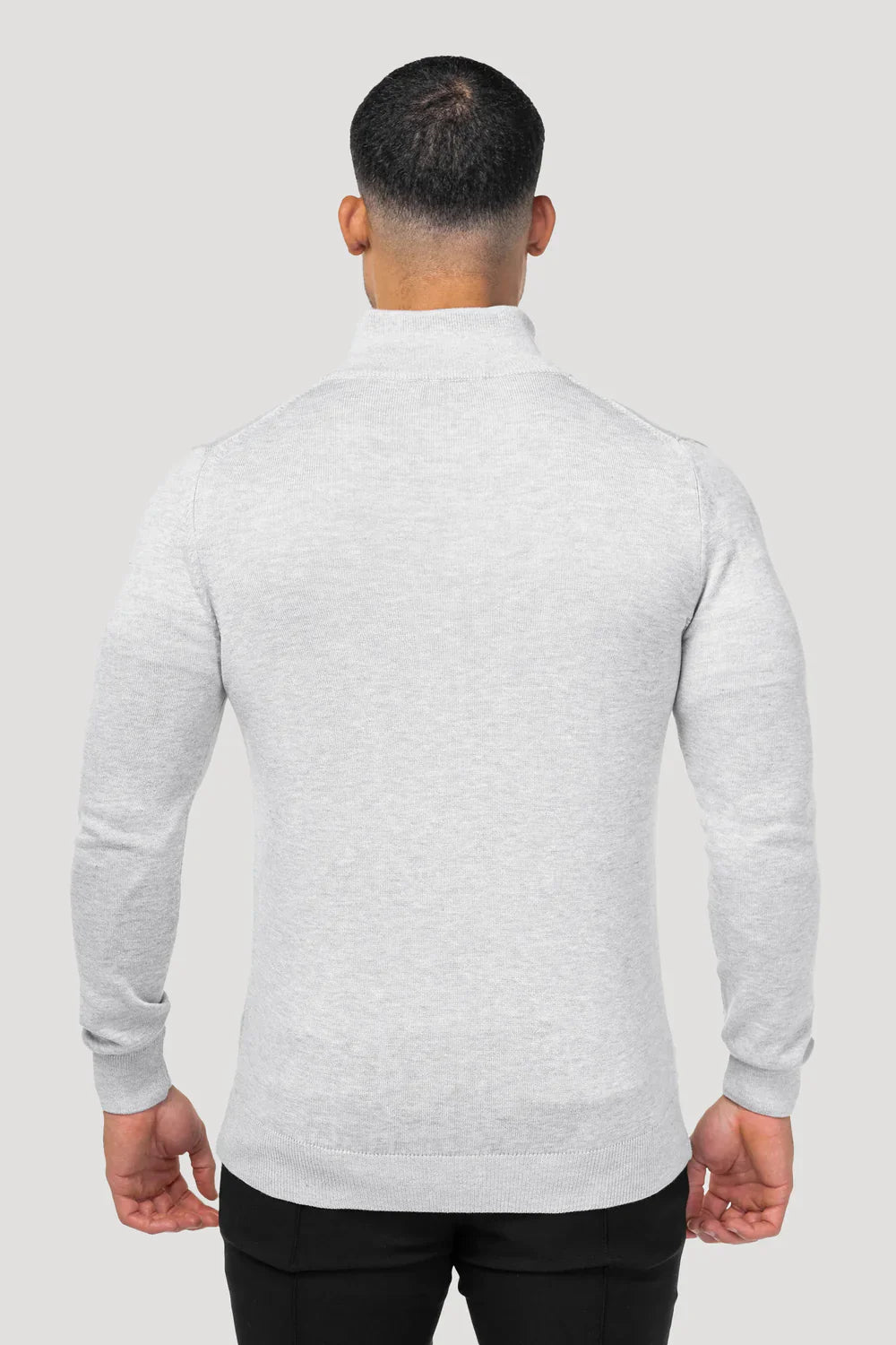 Men's Grey Full Zip Jumper