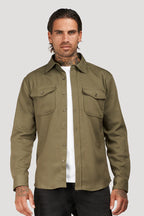 Mens Khaki Premium Overshirt