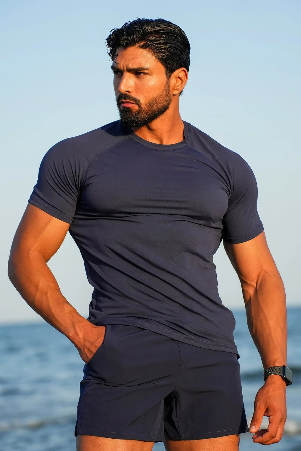 Muscle Fit Training Navy T-Shirt