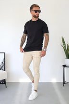 Muscle Fit Rich Cotton Black T-Shirt