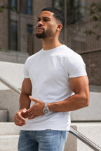 Pack Of 2 Men's Muscle Fit White T-Shirt