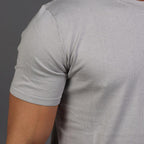 Muscle Fit Rich Cotton Grey T-Shirt