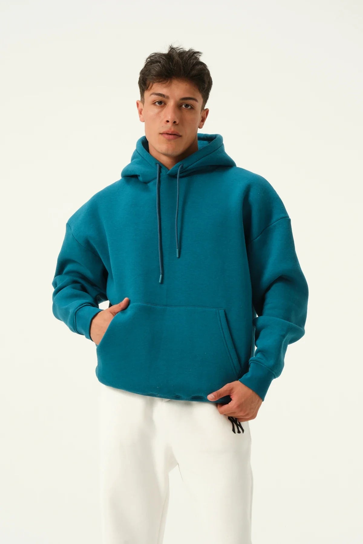 Men's Oversized Hoodie In Blue