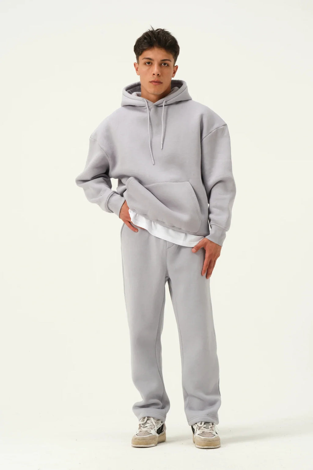 Men's Oversized Hoodie In light Grey