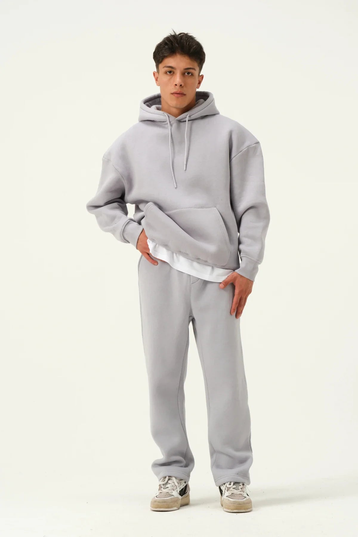 Men's Oversized Hoodie In light Grey