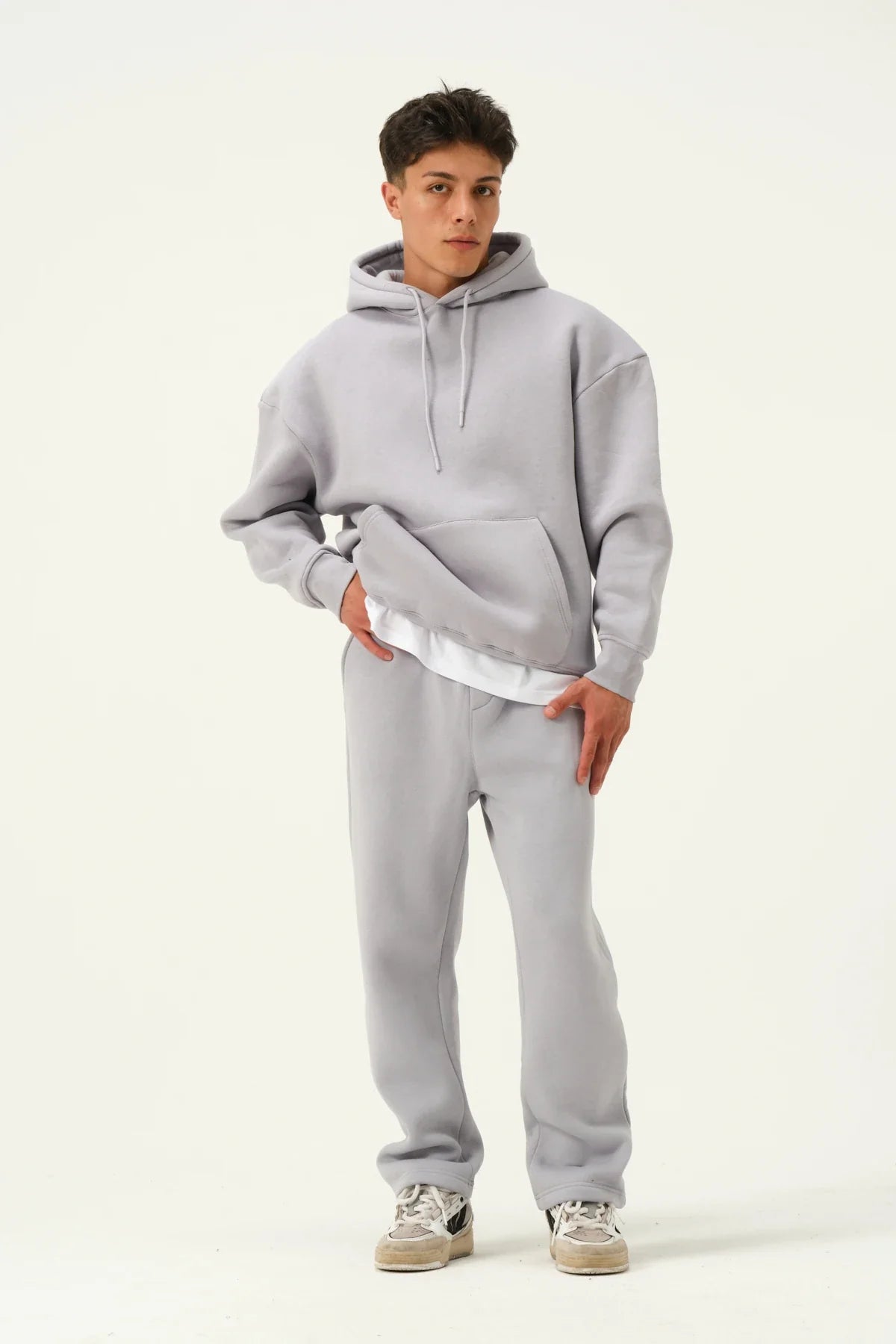 Men's Oversized Hoodie In light Grey