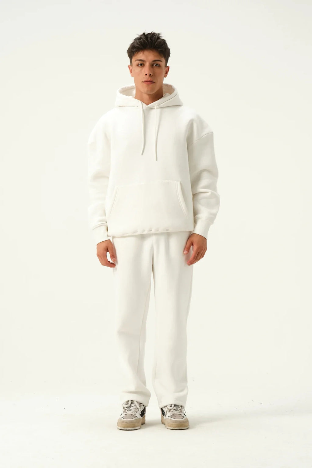 Men's Oversized Hoodie In Cream