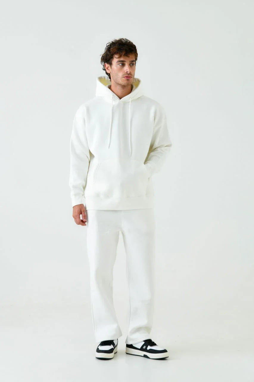 Men's Oversized Hoodie In White Secondary image