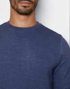 Men's Crew Neck Sweater In Blue - Urban Londonn Ltd