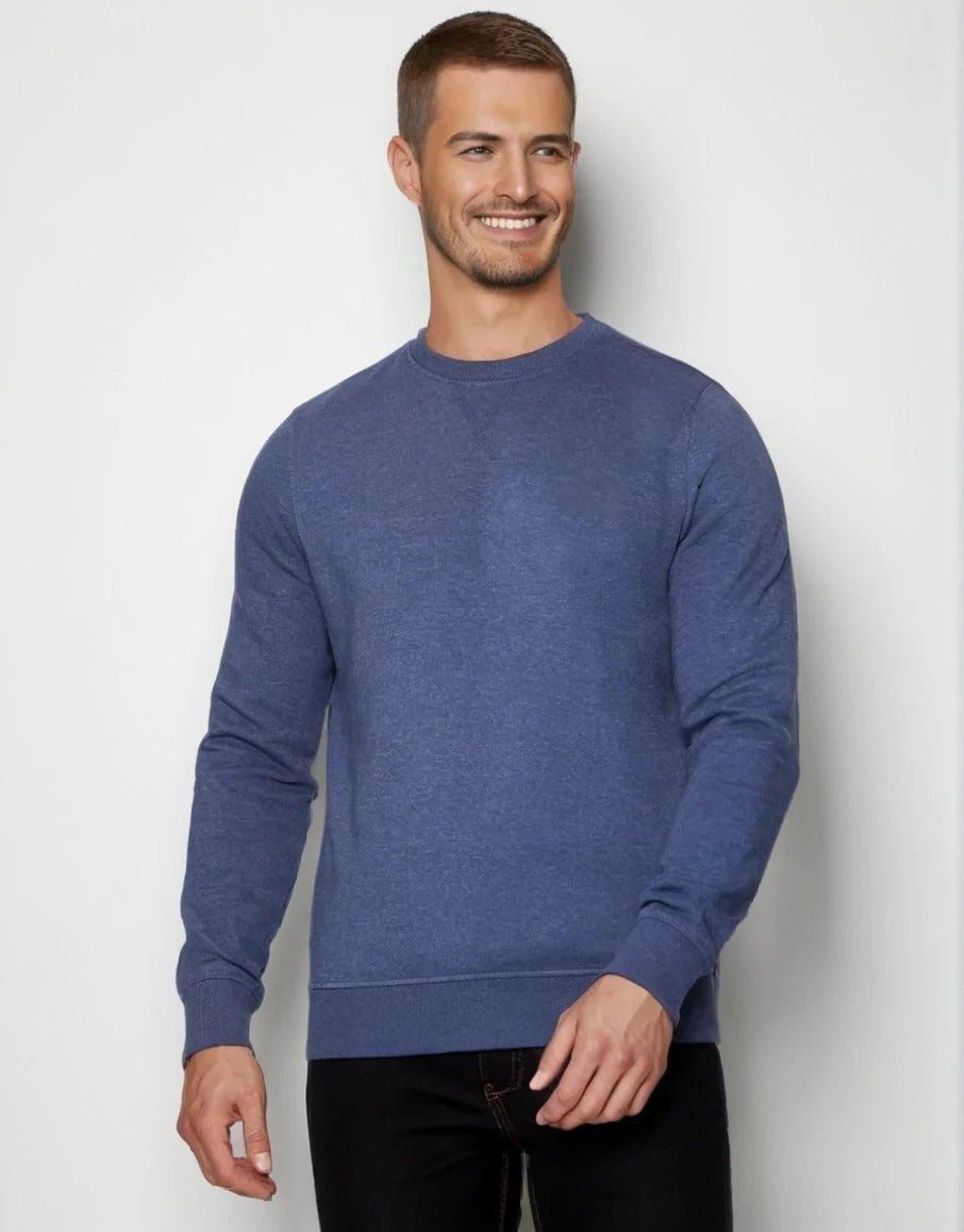 Men's Crew Neck Sweater In Blue - Urban Londonn Ltd Main image