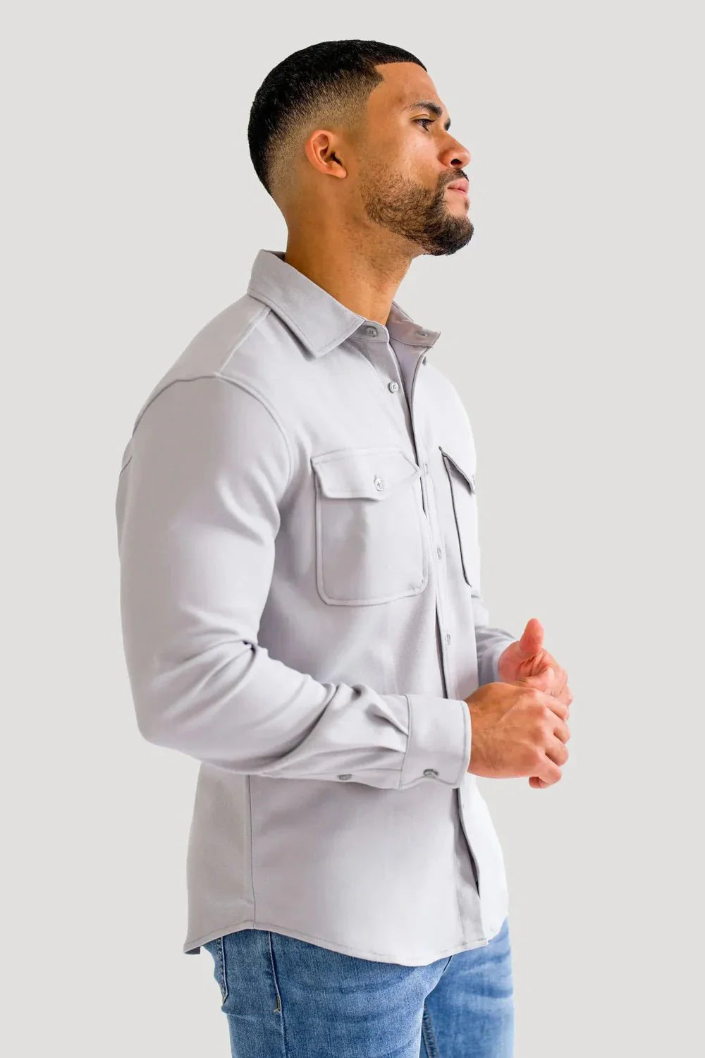 Men’s Grey Premium Overshirt