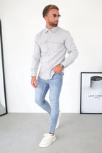 Men’s Grey Premium Overshirt