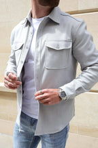 Men’s Grey Premium Overshirt