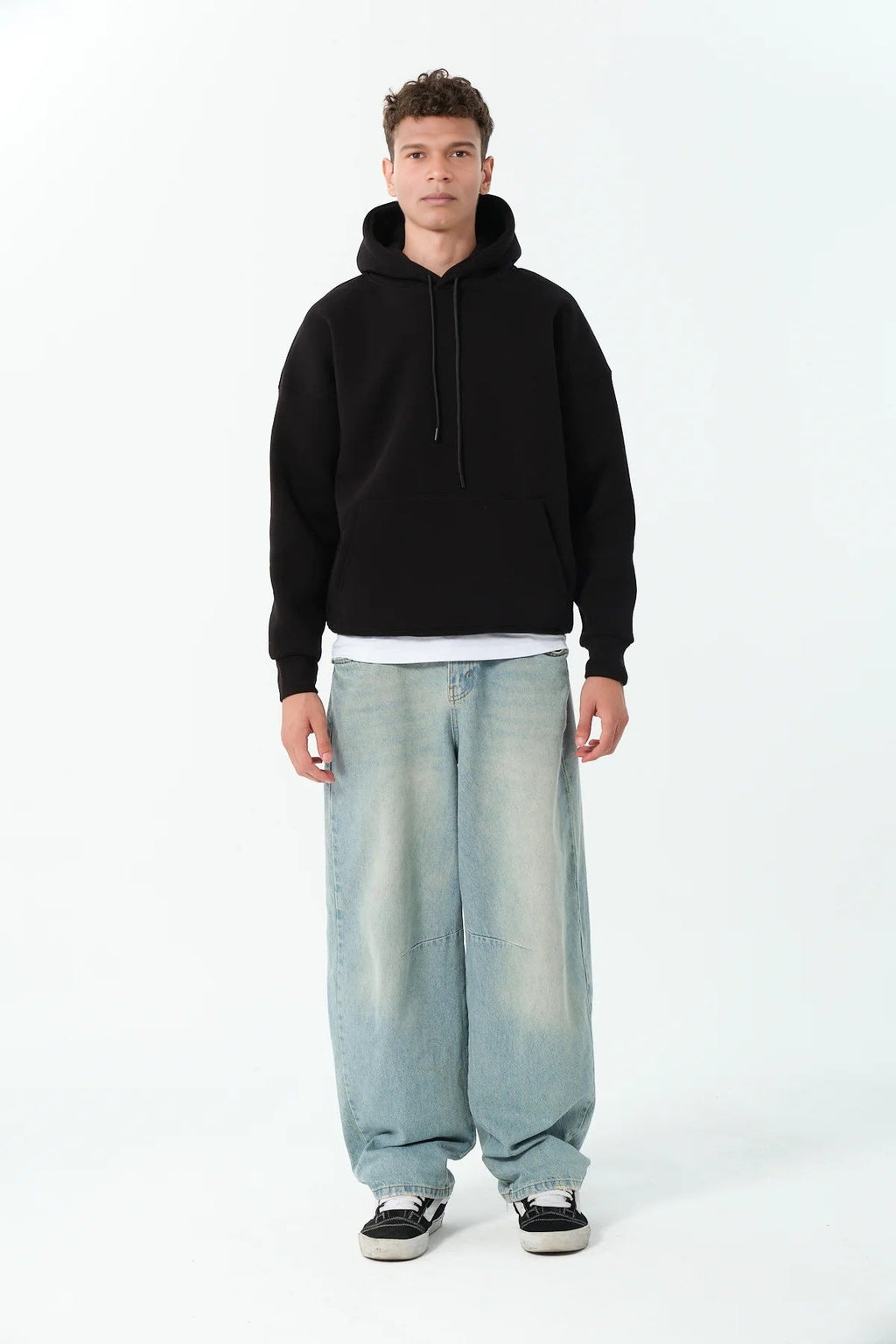 Men's Oversized Hoodie In Black - Urban Londonn Ltd