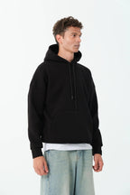 Men's Oversized Hoodie In Black - Urban Londonn Ltd